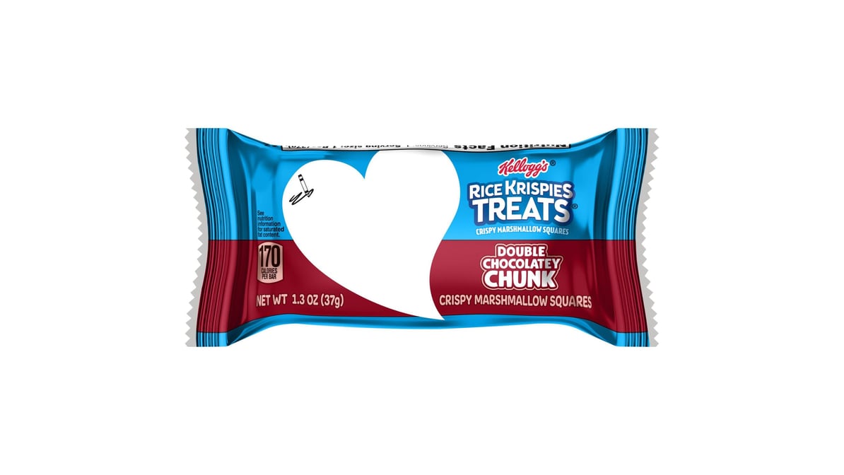Kellogg's Rice Krispies Treats Double Chocolatey Chunk Marshmallow Squares Snack Bar (1.3 oz)