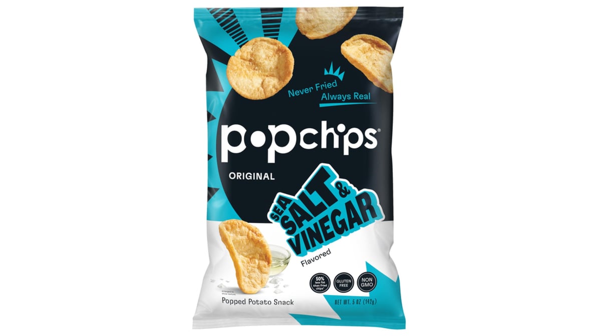 Popchips Potato Chips Original Sea Salt & Vinegar (5 oz)