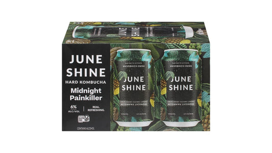 June Shine Midnight Painkiller Hard Kombucha Can (12 oz x 6 ct)