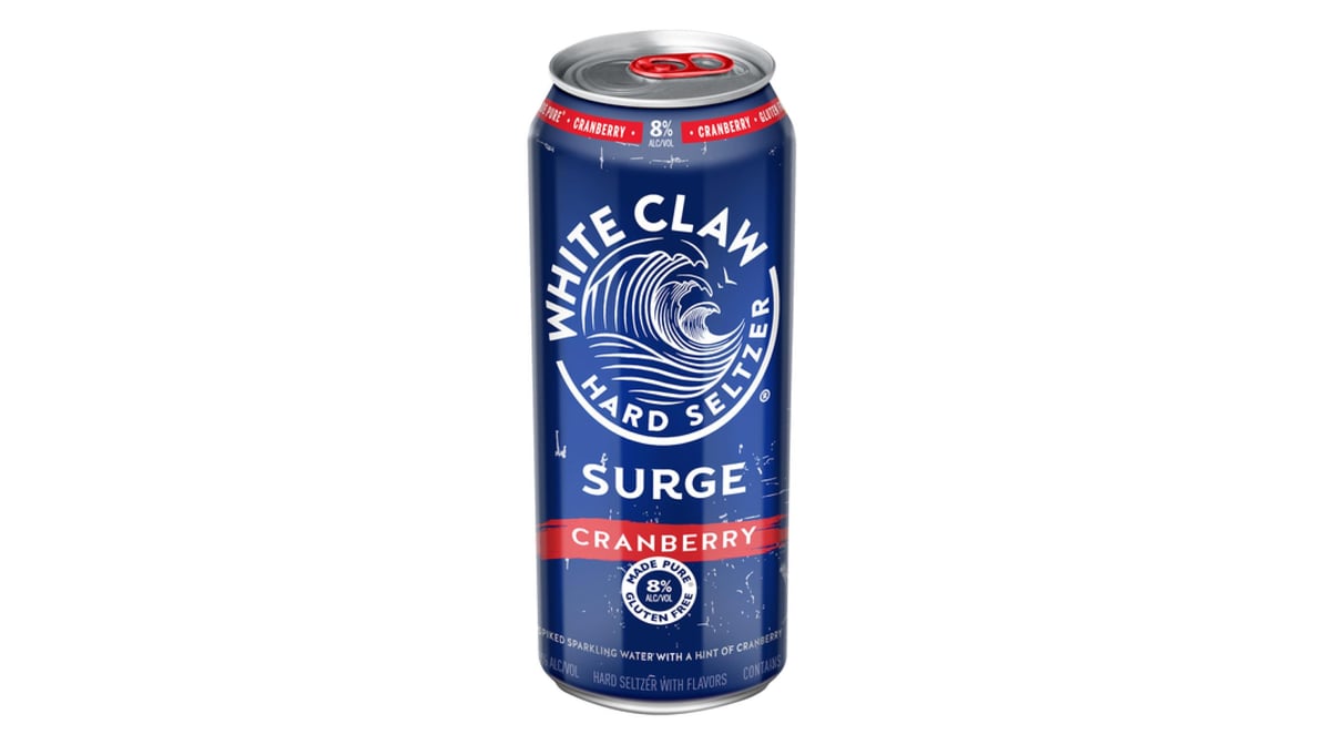 White Claw Cranberry Surge Hard Seltzer Can (16 oz)