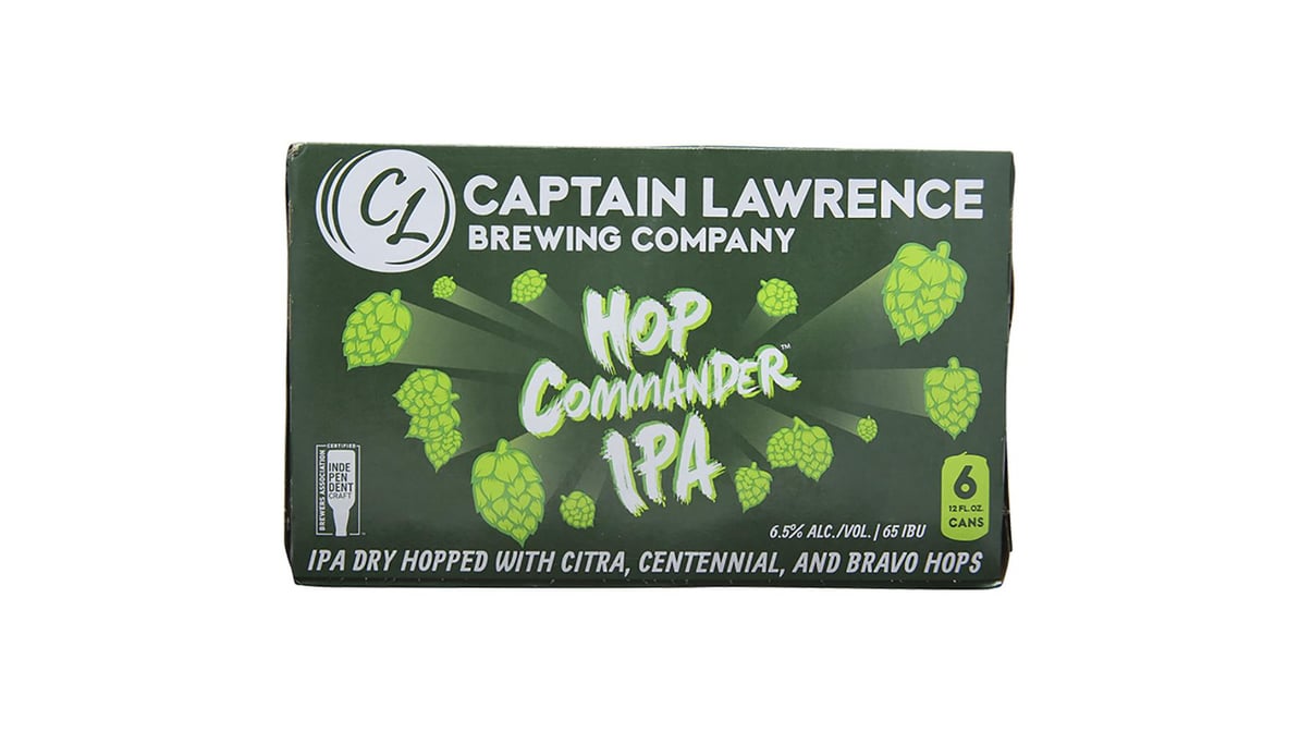 Captain Lawrence Hop Commander IPA Cans (12 oz x 6 ct)