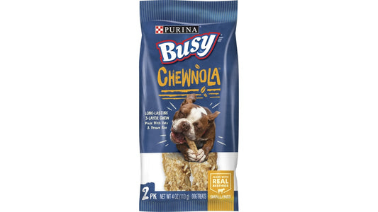 Purina Busy Chewnola Triple Reward Dog Treats Small & Medium (4 oz x 2 ct)