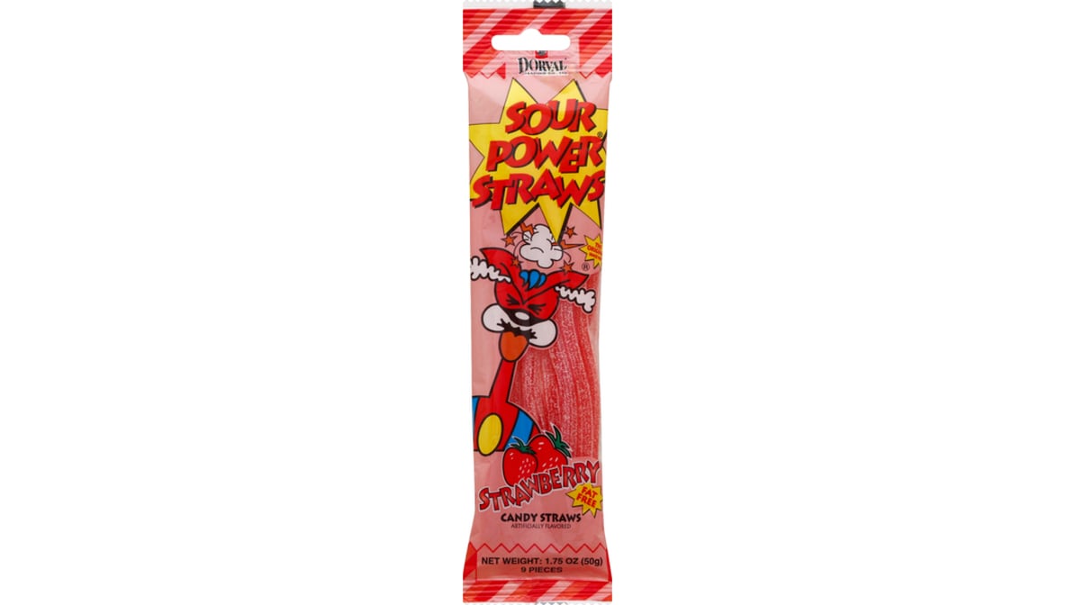Dorval Power Straws Sour Candies (9 ct)