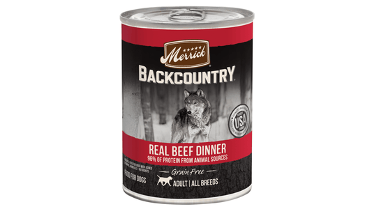 Merrick Pet Care Backcountry Grain Free Dog Food Real Beef Dinner (12.7 oz)