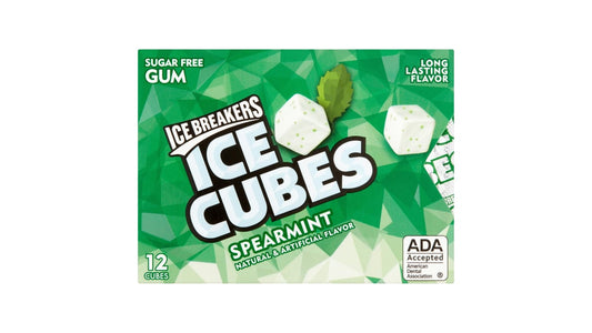Ice Breakers Sugar-Free Ice Cubes Spearmint Gum (12 ct)