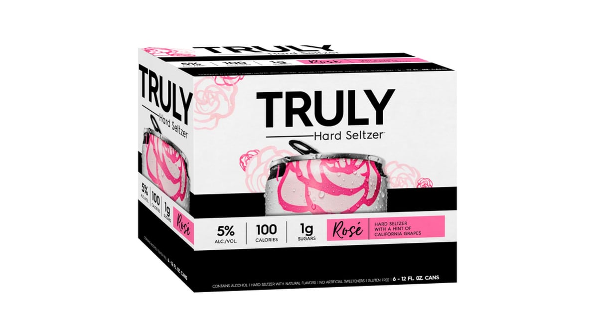 TRULY Hard Seltzer Rose Cans (12 oz x 6 ct)