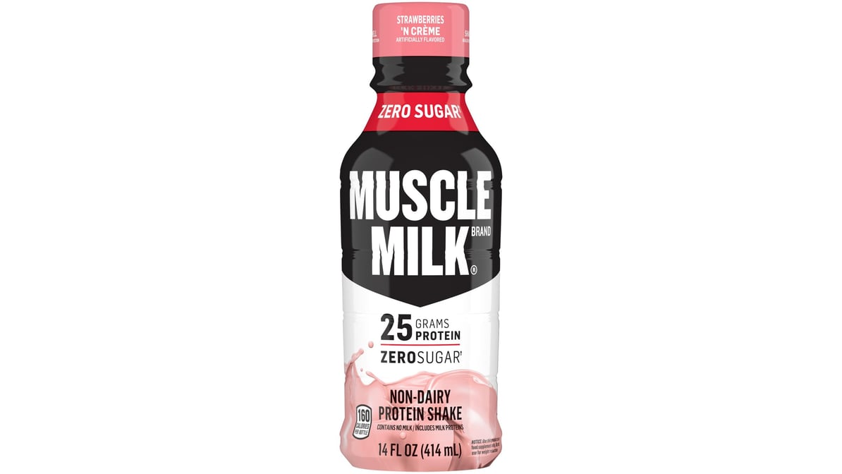 Muscle Milk Genuine Non Dairy Protein Shake Strawberries 'N Cream (14 oz)