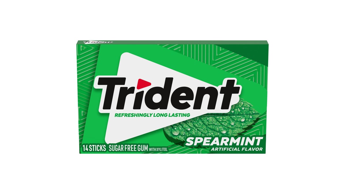 Trident Spearmint Sugar Free Gum (14 ct)