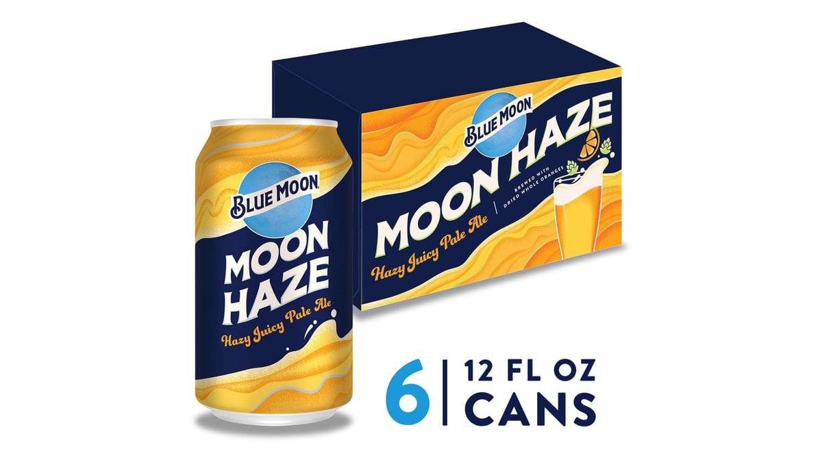Blue Moon Haze Pale Ale Cans (12 oz x 6 ct)