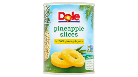 Dole Pineapple Slices in 100% Pineapple Juice (20 oz)