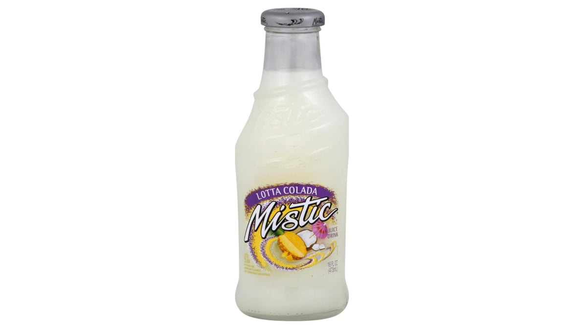 Mistic Lotta Colada Juice Drink Glass Bottle (16 oz)