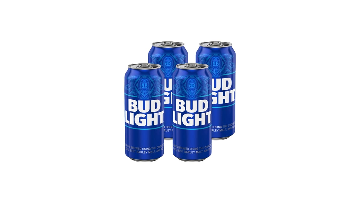 Bud Light Platinum Lager Cans (16 oz x 4 ct)