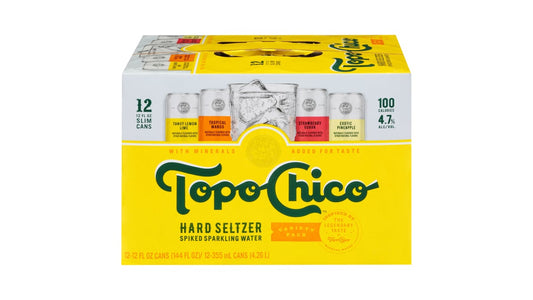 Topo Chico Hard Seltzer Cans Variety Pack (12 oz x 12 ct)